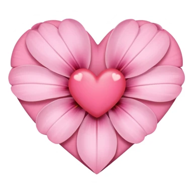 Heart shape of this flower 🌸 sticker