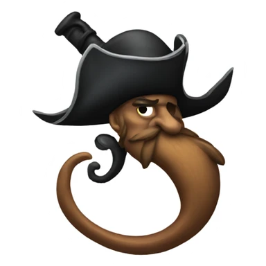 Pirate hook sticker