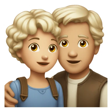 young child and old lovers sticker