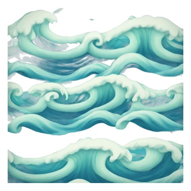 Ocean waves  sticker