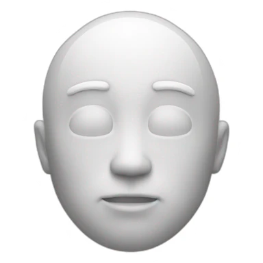 Spherical white man sticker