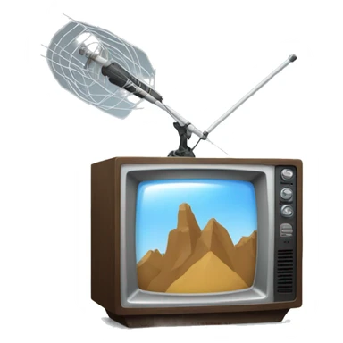 Antena de televisión sticker