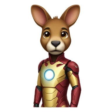 kangaroo iron-man suit sticker