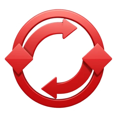 Prompt 15: "Is your backup plan."
Graphic: 🔄 Refresh/loop arrows icon (white with red highlights).
Animation: Arrows rotate smoothly.
Background: Transparent. sticker
