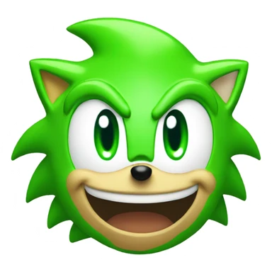 sonic green sticker