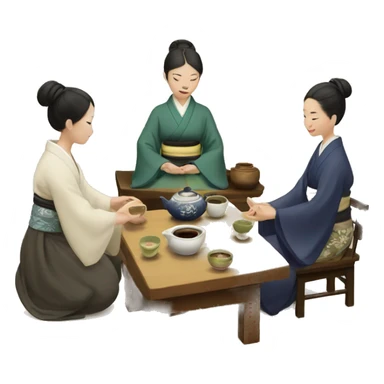 Tea ceremony sticker
