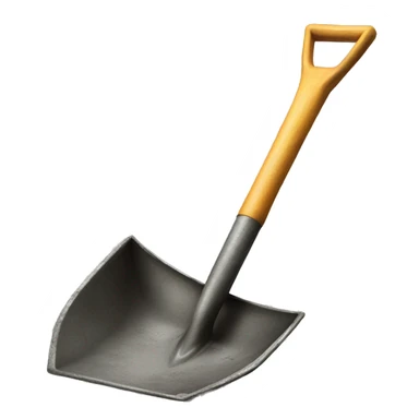old shovel for digging sticker