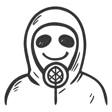 Stalker smiling sticker
