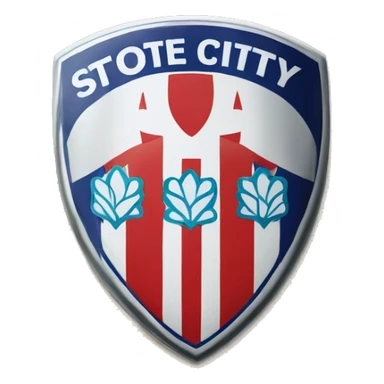 Stoke city badge sticker
