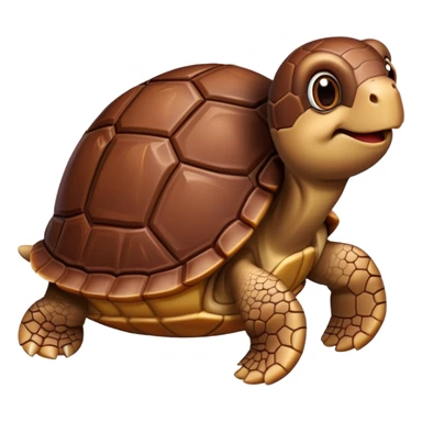 Chocolate turtle emoji sticker