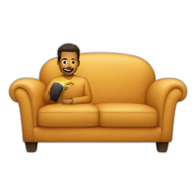 Mickel Jordan in a sofa  sticker