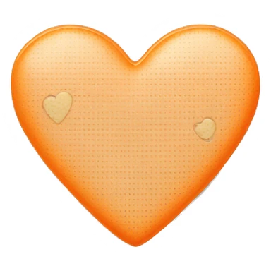 light orange heart with band-aid sticker