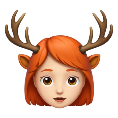 people with antlers sticker