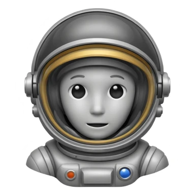 empty dark grey astronaut helmet sticker