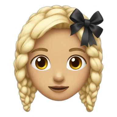 Cuteblack bow sticker