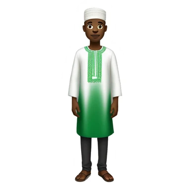 nigerian man wearing nigerian traditional clothing sticker