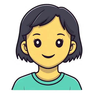 naughty girl making mischief sticker