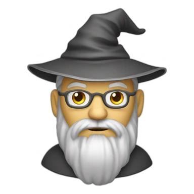 evil wizard coding genius sticker