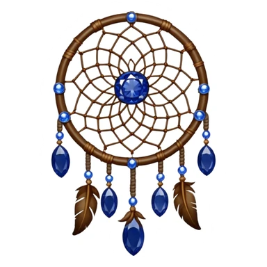 Dreamcatcher with sapphire stones sticker