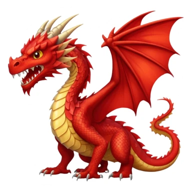 angry Dragon, full body sticker