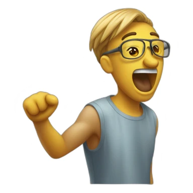 Quelqu'un qui fait un dab sticker