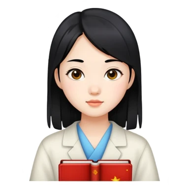 Chinese student girl sticker