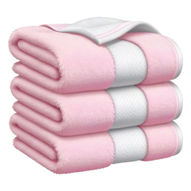 Light pink stacked towels sticker