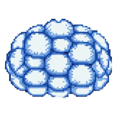 pixel art style cloud, small and puffy, classic 8-bit look sticker