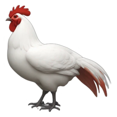 Coq sur baleine sticker