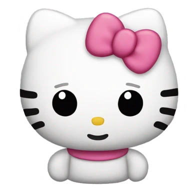 hello kitty plushie  sticker