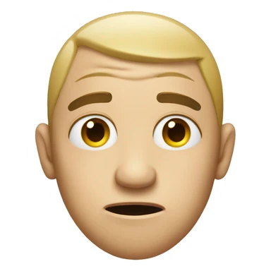 Confused face with one eyebrow up  sticker