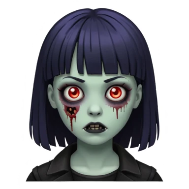 gotica de franja zombie  sticker