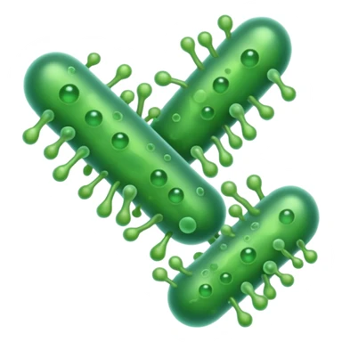 green gut bacteria sticker