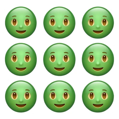 Green imoji sticker