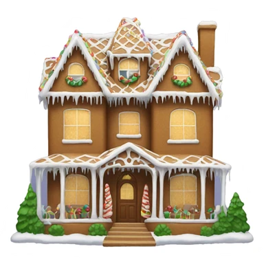Gingerbread house mansion sticker