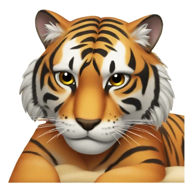 Tigress sunbake  beach  sticker