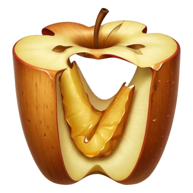 Apple core sticker