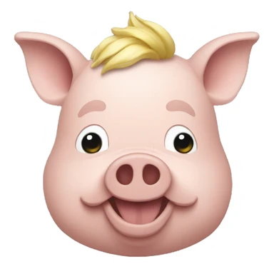 Macron sur un cochon sticker
