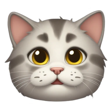 A sweaty embarrassed kitten sticker