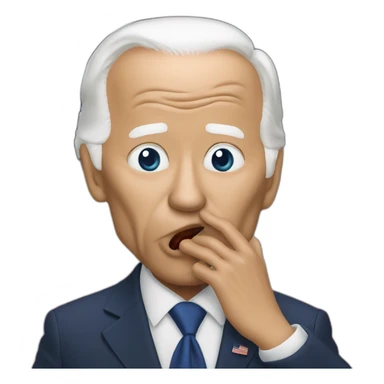 Biden sending kiss to aliens sticker