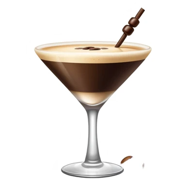 Espresso martini. with espresso beans  sticker