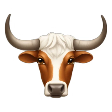 texas longhorn, really really long horns sticker