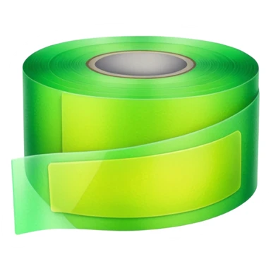 emoji of warm light green tape sticker