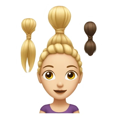 a women put extentions to another women sticker