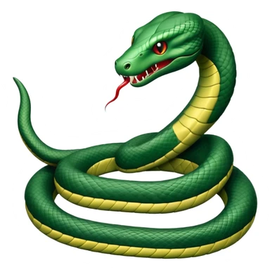 Realistic Hogwarts Slytherin snake sticker