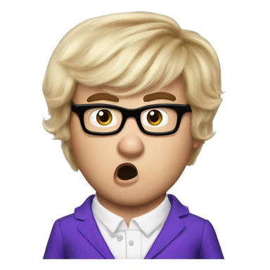 Surprised Austin Powers sticker