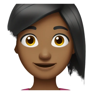 black hair woman-thumb up sticker