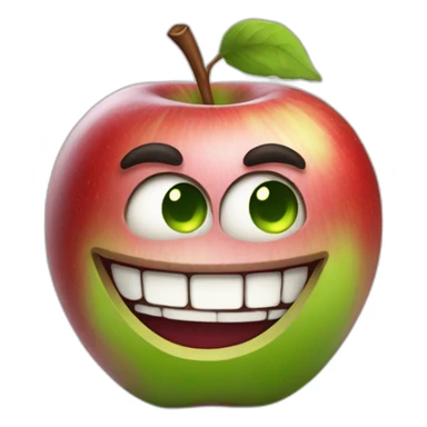 trollface apple artstyle sticker