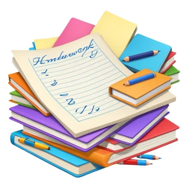 Много домашней работы sticker