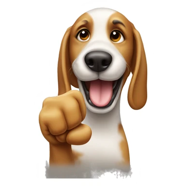 Thumps up dog  sticker